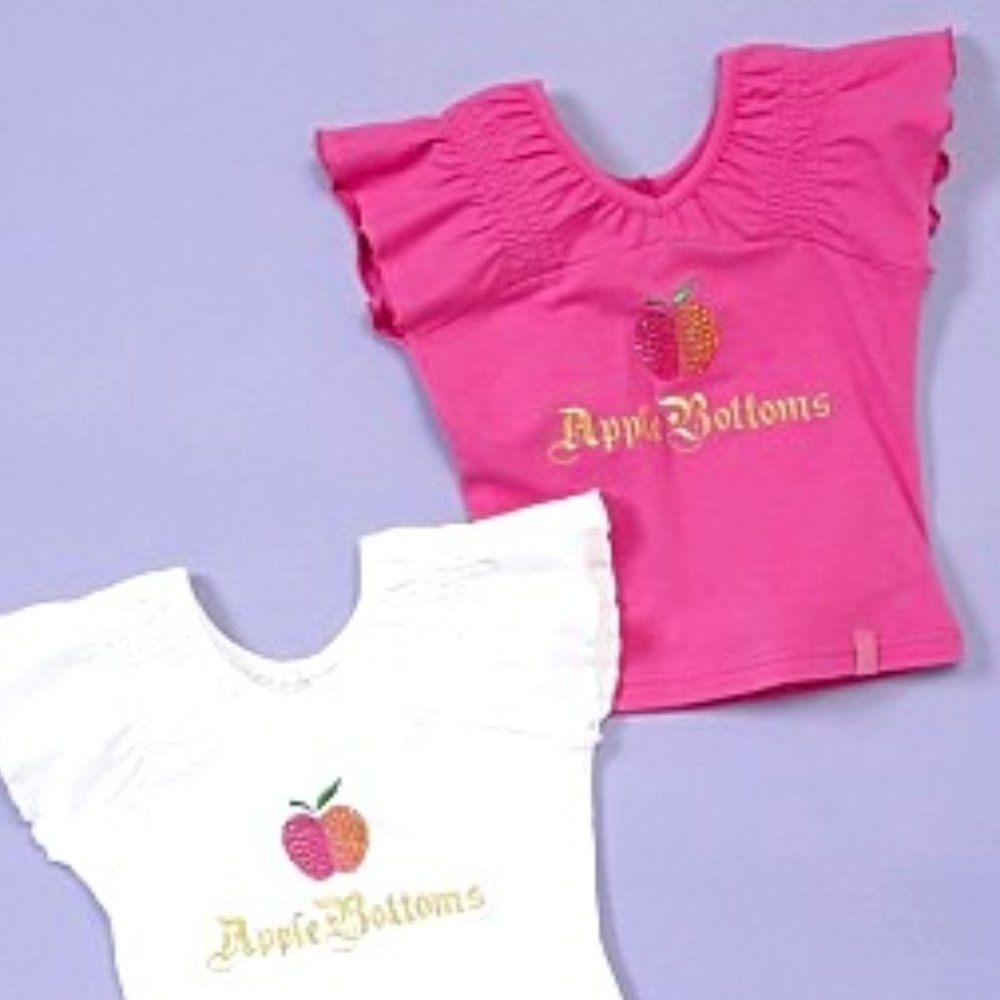 Apple Bottoms Toddler Girls Signature Top - Pink
